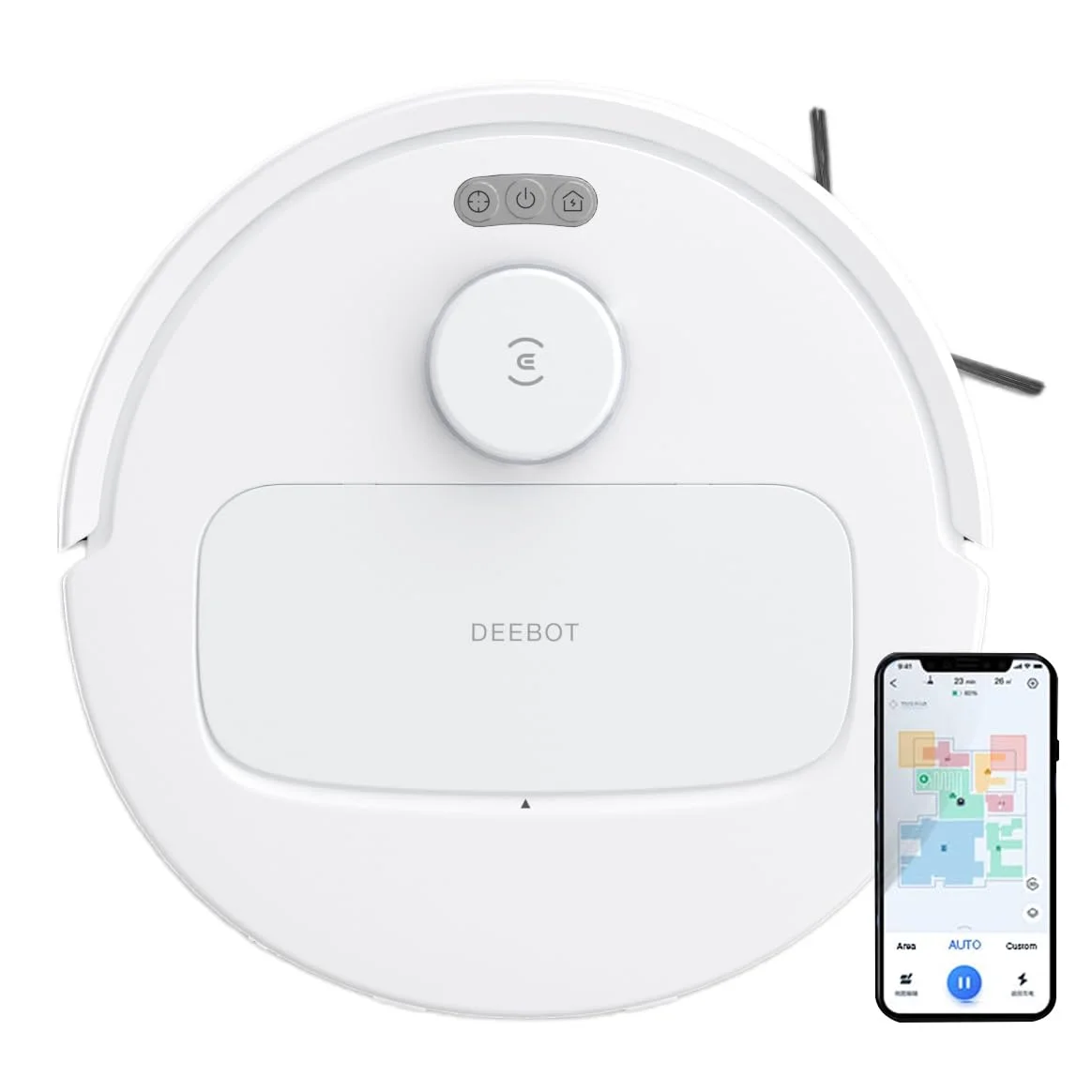 ECOVACS DEEBOT N30 White 2 in 1 Robot Vacuum Cleaner & Mop,