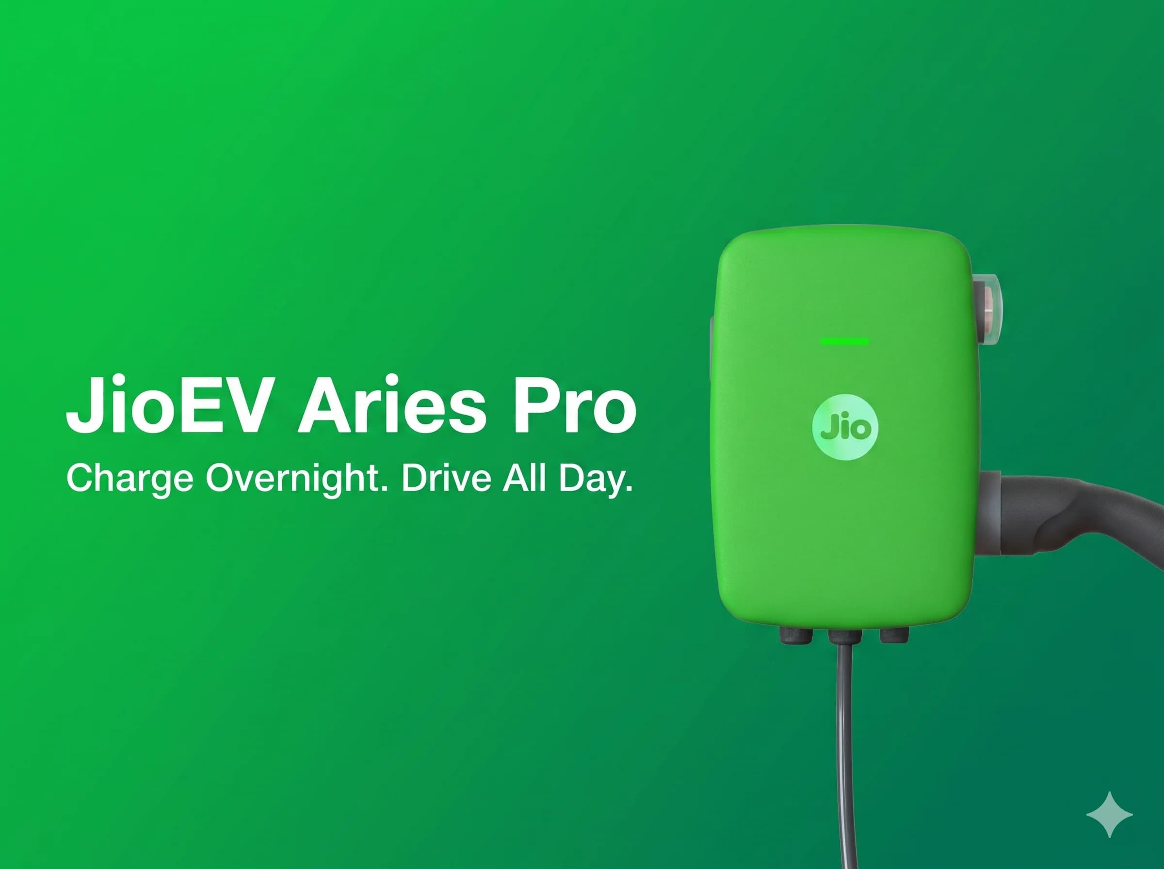 JioEV Aries Pro 7.4 kW home EV charger review India 2026